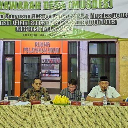 MUSDES (Musyawarah Desa) Pembentukkan Tim Penyusun RKPDes Desa Bligo T.A 2024